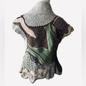 AMAZING Bird Rosie Neira Wool Vest Top Duck Animal Sweater Cardigan Small Medium